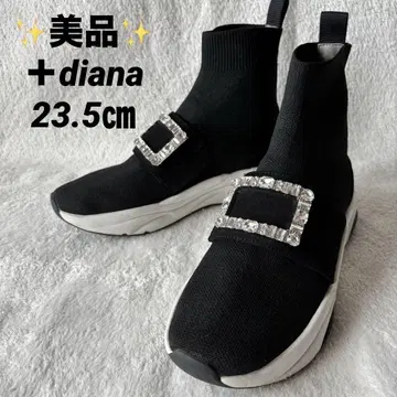 새상품급 +diana 플러스다이애나 비쥬 부츠 스니커즈 블랙