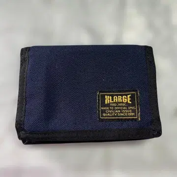 전시품 깨끗 XLARGE 미니 지갑 반지갑 네이비 패스 케이스