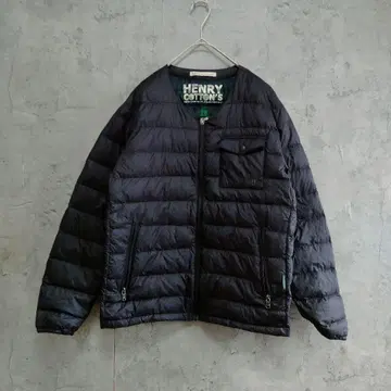 Henry Cotton's 노카라 다운 자켓 경량 다운 M