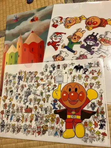 호빵맨 뮤지엄 한정판 클리어 파일 3종