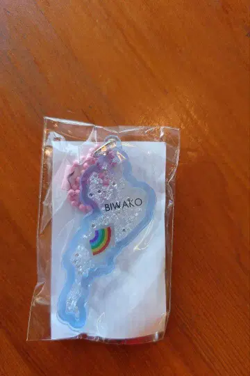 비와코 키링 아크릴 키링 무지개 디자인