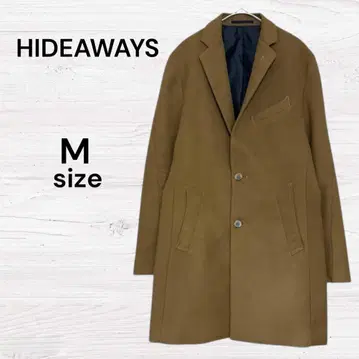 HIDEAWAYS 하이다웨이 새상품급 체스터 코트 남성용 코트 브라운