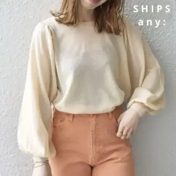 새상품급 SHIPS 쉽스에니 시어 퍼프 풀오버 티셔츠