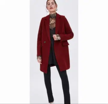 ZARA 체스터 코트 레드