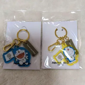 EXPO 일본관 도라에몽 아크릴 키링 2세트