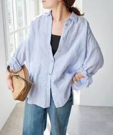 Spick and Span 80 린넨 카슈쿨 빅 셔츠