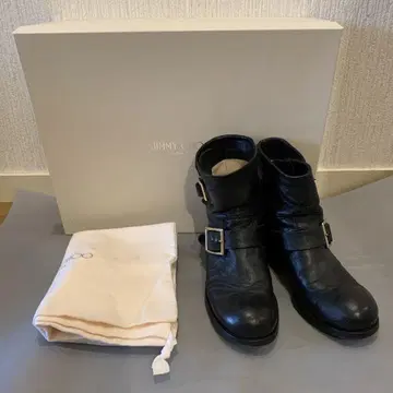 지미추 블랙 엔지니어 부츠