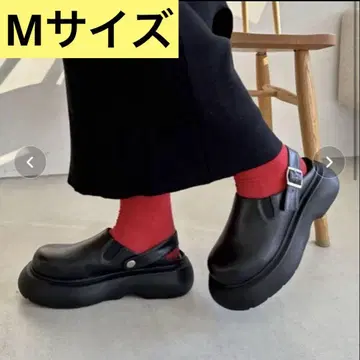 DISCOAT 블랙 그로그 사보 슈즈 M 사이즈