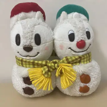 디즈니 리조트 스노우스노우 칩과 데일 칩데 봉제 인형