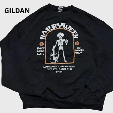 GILDAN HARRYWEEN 맨투맨 트레이닝복 블랙 M