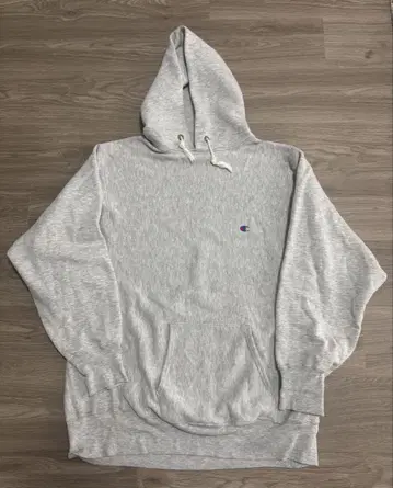 80s Champion Reverse Weave 후드티 XXL 그레이