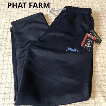 [ 새상품 ] PHAT FARM 네이비 스웨트 팬츠 저지 소재