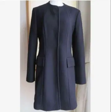 ZARA 노카라 울 코트