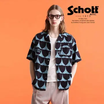 Schott 올 패턴 레이온 셔츠