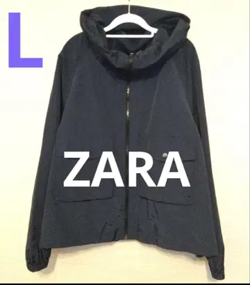 여성용 ZARA 자라 마운틴 후드티 NAVY 네이비 L