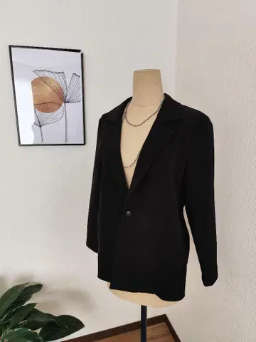 미사용 자켓 블랙 사이즈 M
