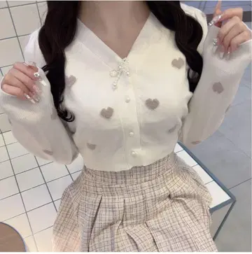 evelyn 니트 하트