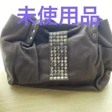 [ 레어 ] TRES 트레 가죽 백 스터드 소가죽 브라운