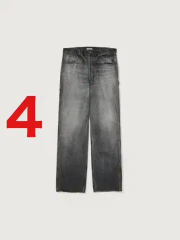 SELVEDGE FADED HEAVY DENIM PAINTER PANTS