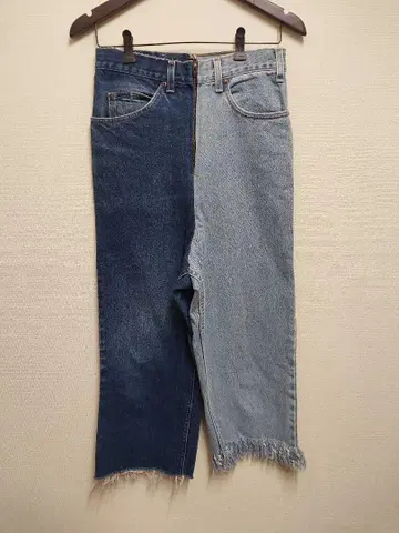 77CIRCA 나나나서카 리메이크 데님 팬츠 하의