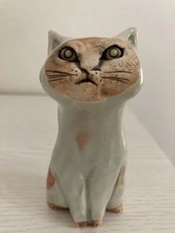 오카야마 토미오 고양이 입상 인테리어 오브제