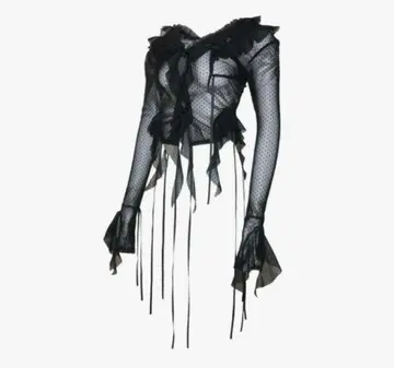 theredthread S dot flow frill tops bk