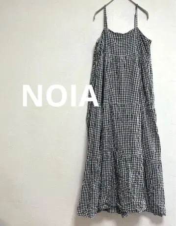 노이아 NOIA 깅엄 체크 슬리브리스 원피스 여성용 F