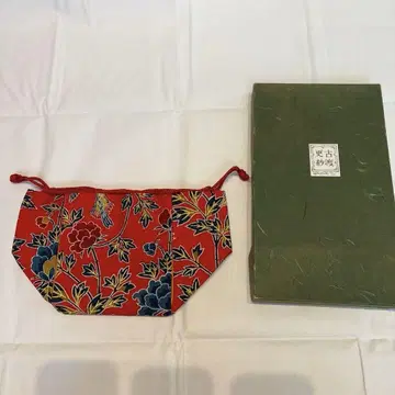 고와도 사라시나 꽃무늬 복조리 일본 의류용 백