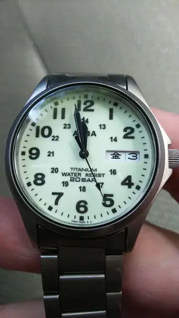 SEIKO ALBA 알바 밀리터리 티타늄제 단종품