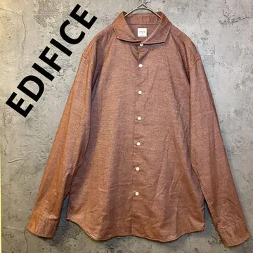 EDIFICE 에디피스 캐시미어 혼방 남성용 상의 긴팔 셔츠 XL