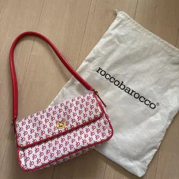 roccobarocco 로고 프린트 숄더백
