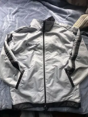 Champion 나일론 자켓 그레이