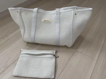 q bag paris 마더백 화이트