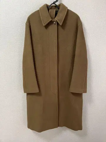 AURALEE 브라운 롱 코트 허리 벨트 포함