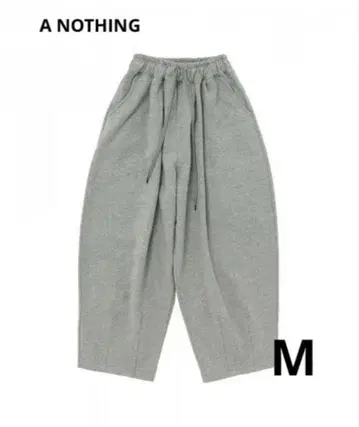 [ A NOTHING ] 헤비 테리 벌룬 스웨트 팬츠 그레이