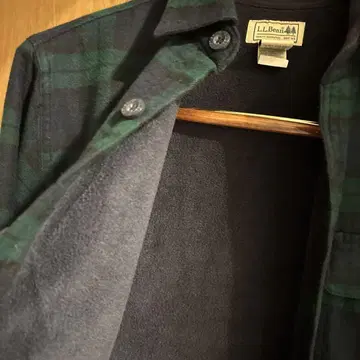 L.L.Bean 플란넬 셔츠 S 사이즈 그린 계열 체크