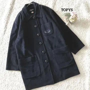 토피즈 TOPYS 울 코트 로고 블랙 아우터 인기
