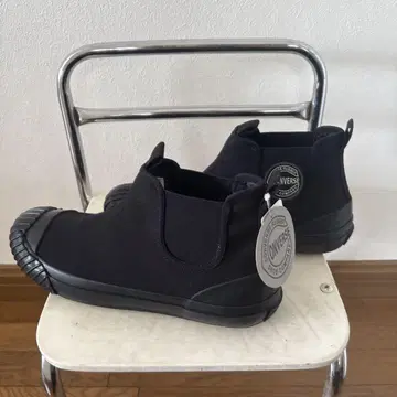 CONVERSE 빅 C 사이드 고어 하이컷 블랙 슬립온 25