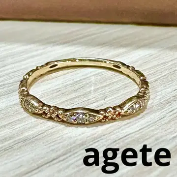 agete K10 다이아몬드 반지