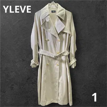 새상품급 YLEVE 롱 트렌치코트 일본제 사이즈 1