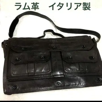 램스킨 이탈리아제 비즈니스 백 대용량