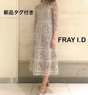 [ 새상품 미사용 ] FRAY I.D 프레이 아이디 오간자 레이스 원피스