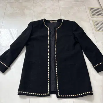긴자 매기 노카라 자켓 블랙
