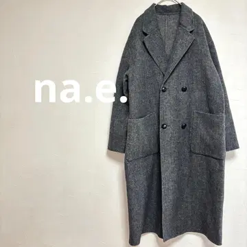 나에 na.e. 리버서블 울 코트 그레이 여성용
