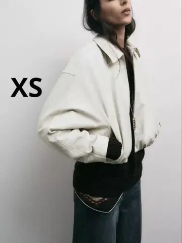 ZARA 자라 인조 가죽 봄버 자켓 새상품, 미사용