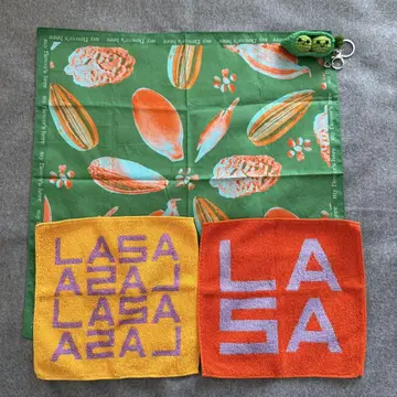 LASA 타월 2개와 반다나 세트