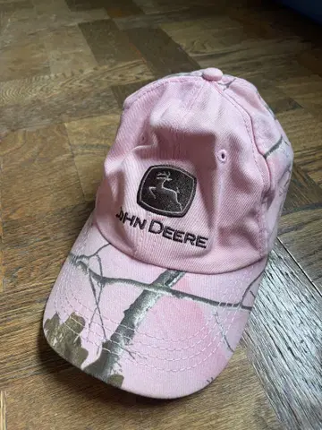 John Deere 핑크 카모플라쥬 캡 리얼트리
