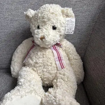 크림색 곰 모양 봉제 인형 약 55cm
