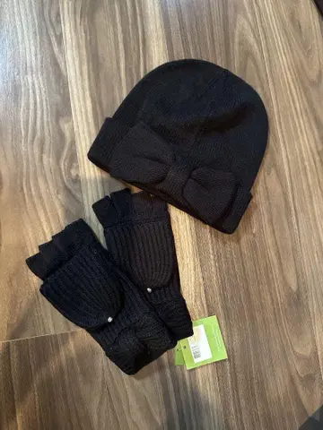 kate spade 장갑 모자 리본 보우