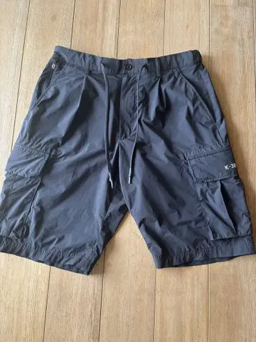 K-3B 카고 숏팬츠 블랙